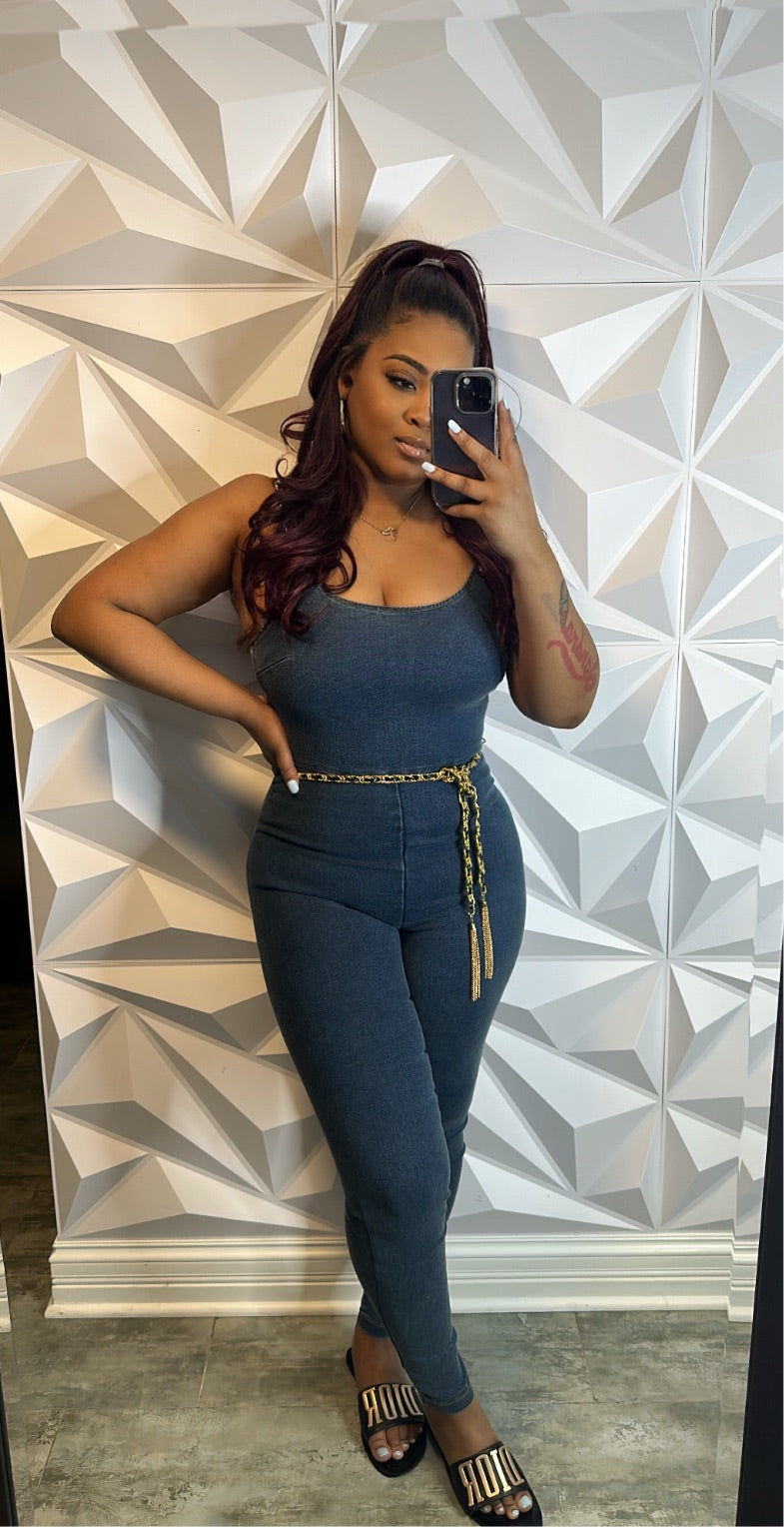 Diva Denim Jumpsuit