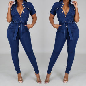 Mya Denim Jumpsuit