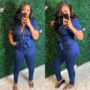 Mya Denim Jumpsuit