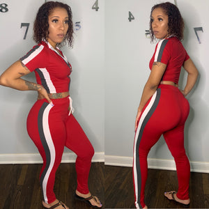 Chill legging set Red