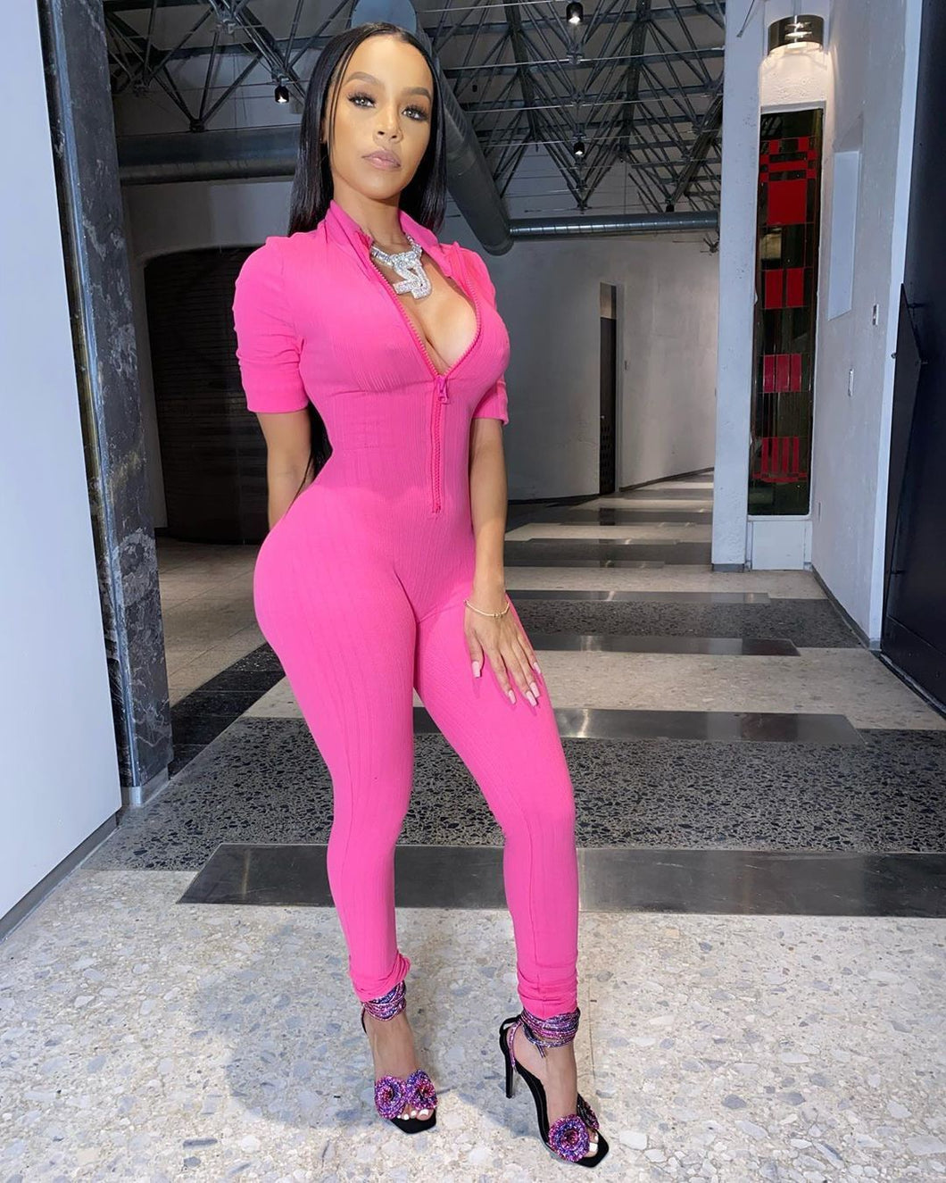 Brit Jumpsuit Pink